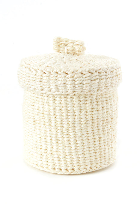 All Natural Sisal Lidded Container Basket - Culture Kraze Marketplace.com