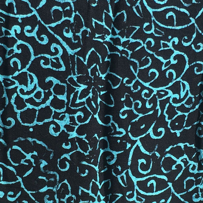 Fringeless Sarong Plus Size Abstract Floral In Black - Culture Kraze Marketplace.com