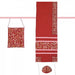 Yair Emanuel Embroidered Maroon Polysilk TalliSack Tallit Set - Flowers - Culture Kraze Marketplace.com