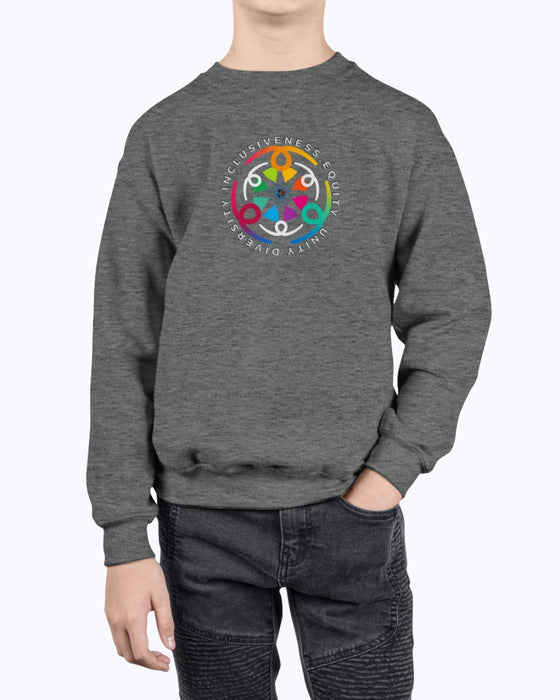 Diversity, Equity, Inclusiveness, & Unity Children's Sweatshirt - Culture Kraze Marketplace.com