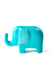 Aqua Blue Bashful Zig-Zag Elephant Soapstone Sculptures - Culture Kraze Marketplace.com
