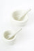 SET OF 2 White Soapstone Salt Cups and Spoons - Culture Kraze Marketplace.com