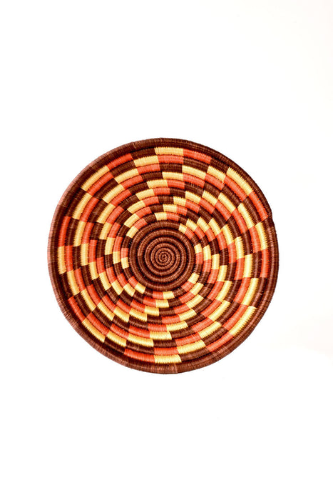 Small Rwandan Sisal Fall Leaves Basket - Culture Kraze Marketplace.com