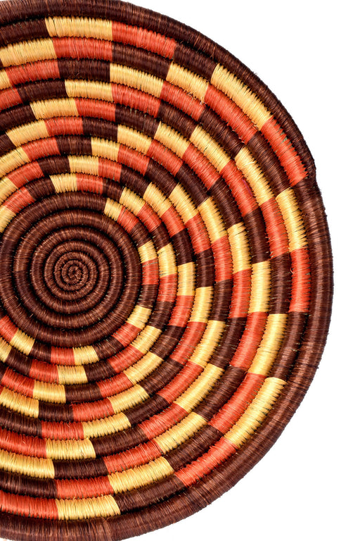 Small Rwandan Sisal Fall Leaves Basket - Culture Kraze Marketplace.com