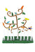 African Tree of Life Beaded Hanukkah Menorah with Green Base - Culture Kraze Marketplace.com