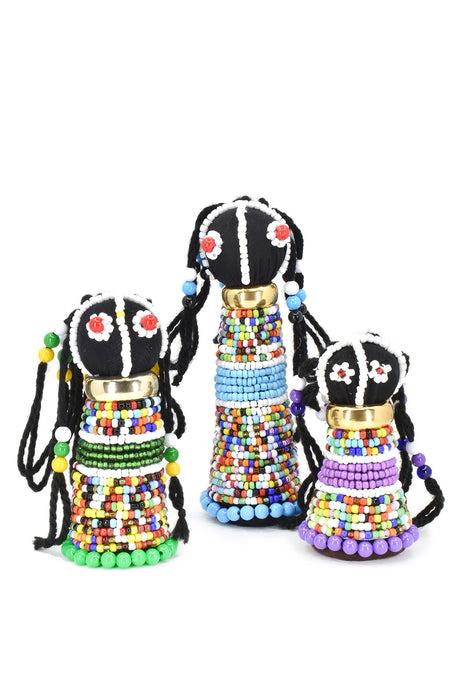 Medium South African Ndebele Doll Sculpture - Culture Kraze Marketplace.com