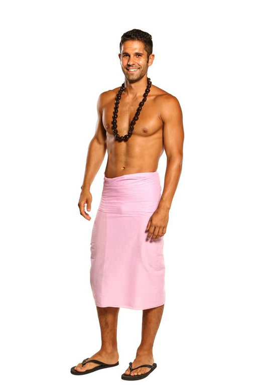 Men Light Weight Cotton Sarong In Pink - Culture Kraze Marketplace.com