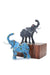 Patmore's Charcoal Blue Beaded Elephant Sculpture - Culture Kraze Marketplace.com