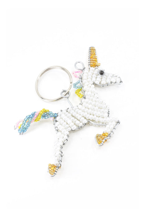 Patmore's Rainbow Unicorn Beaded Keychain - Culture Kraze Marketplace.com