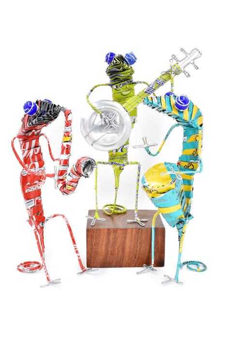 Groovy Gecko Band Banjo Sculpture - Assorted Colors - Culture Kraze Marketplace.com
