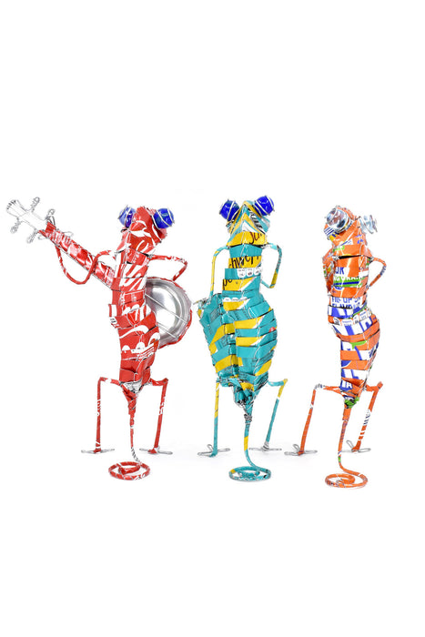 Groovy Gecko Band Drummer Sculpture - Assorted Colors - Culture Kraze Marketplace.com
