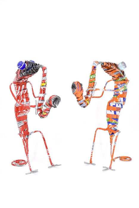 Groovy Gecko Band Saxophone Sculpture - Assorted Colors - Culture Kraze Marketplace.com