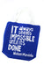 Blue Impossible Until Done Mandela Tote Bag - Culture Kraze Marketplace.com