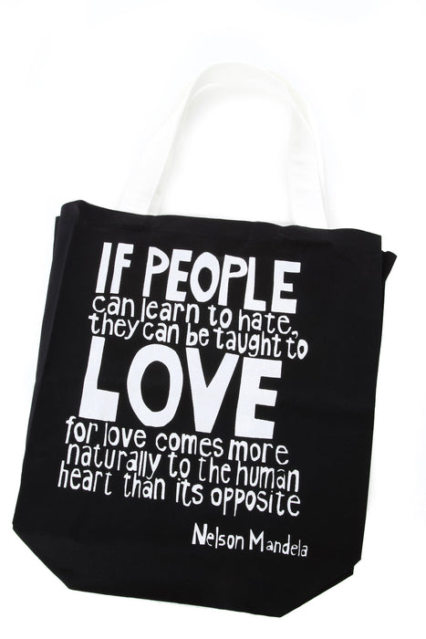 Black Love Comes More Naturally Mandela Tote Bag - Culture Kraze Marketplace.com