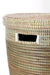 Black, Silver & White Half & Half Flat Lid Basket - Culture Kraze Marketplace.com