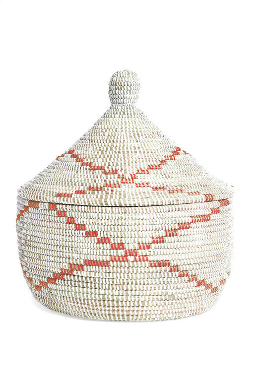 Red & White Garland Warming Basket - Culture Kraze Marketplace.com