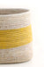 Yellow and White Knitting Basket - Culture Kraze Marketplace.com