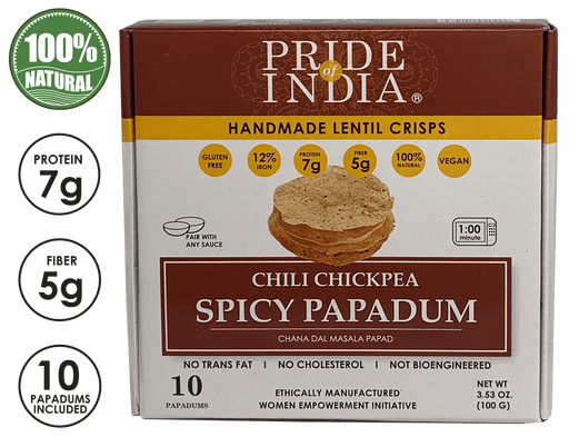 Spicy Chickpea Masala Papadum Lentil Crisp-0