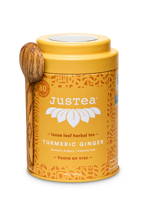 JusTea Turmeric Ginger Loose Leaf Tea - Culture Kraze Marketplace.com