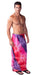 Tie Dye Mens Sarong In Chakra Pink-Red-Purple - Culture Kraze Marketplace.com