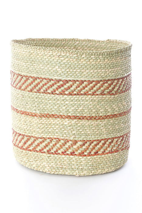 Traditional Iringa Baskets with Rust Red Accents - Culture Kraze Marketplace.com