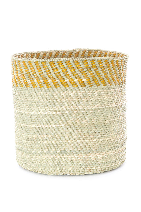 Yellow and Natural Kupanda Iringa Baskets - Culture Kraze Marketplace.com