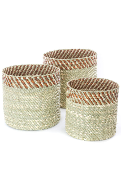 Brown and Natural Kupanda Iringa Baskets - Culture Kraze Marketplace.com