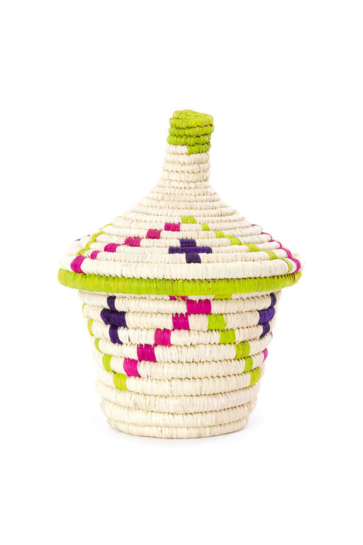 Rwenzori Small Kindness Basket with Pointed Lid - Culture Kraze Marketplace.com