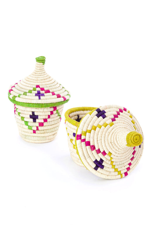Rwenzori Small Kindness Basket with Pointed Lid - Culture Kraze Marketplace.com