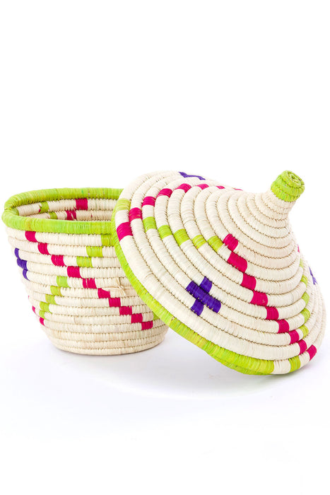 Rwenzori Big Kindness Basket with Pointed Lid - Culture Kraze Marketplace.com