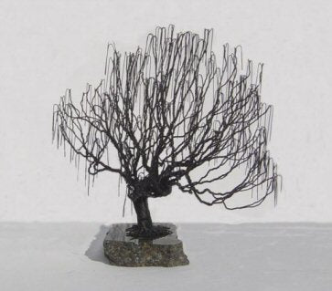 Wire Bonsai Tree Sculpture - Weeping Willow Style - Culture Kraze Marketplace.com