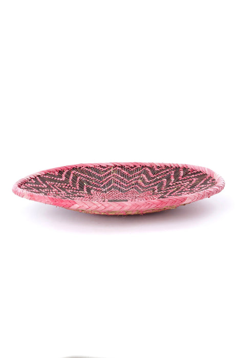 Small Pink Flower Design BaTonga Wall Basket - Culture Kraze Marketplace.com