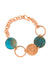 F.R.E.E. Woman Copper Viridian Disc Bracelet - Culture Kraze Marketplace.com