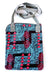 Zambian Chitenge Cloth and Gray Leather Cross Body Bag - Culture Kraze Marketplace.com