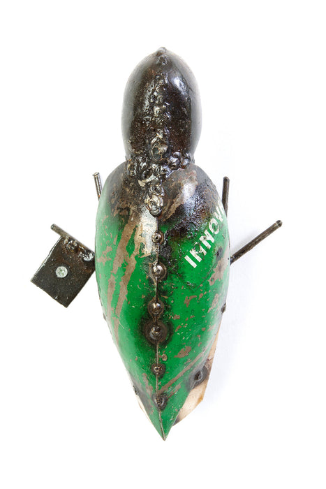 Colorful Recycled Oil Drum Hanging Woodpecker Sculpture - Culture Kraze Marketplace.com