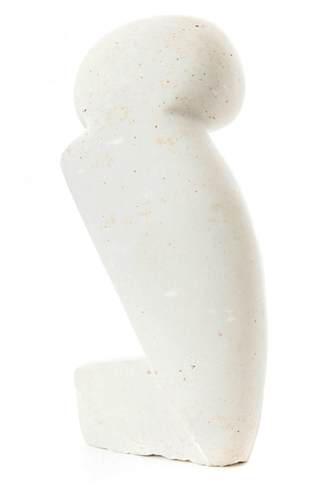 Hand Carved White Serpentine Owl Sculptures - Culture Kraze Marketplace.com
