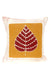 Zambian Hand Painted Luangwa Leaf Sunset Pillow Cover - Culture Kraze Marketplace.com